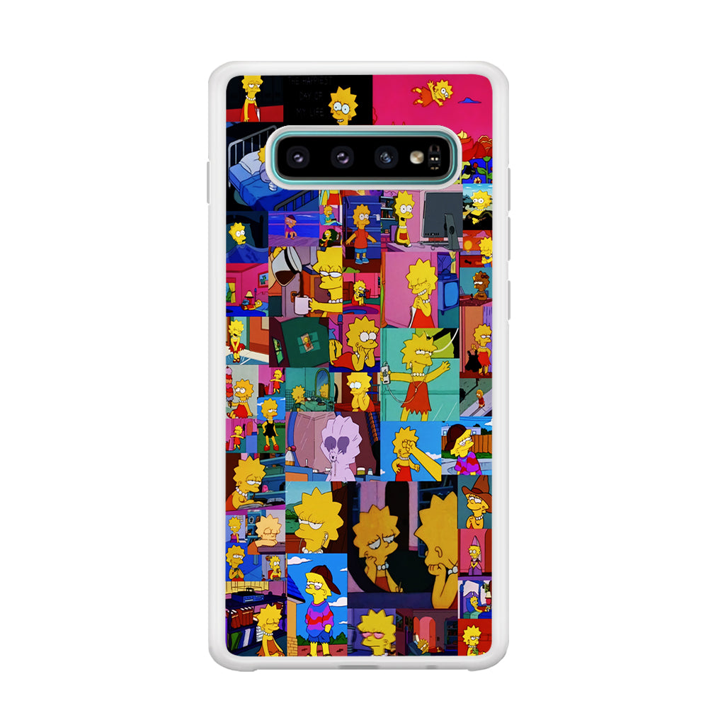 Lisa Simpson Aesthetic Samsung Galaxy S10 Case