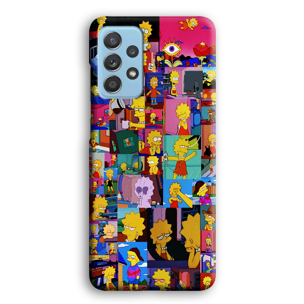 Lisa Simpson Aesthetic Samsung Galaxy A72 Case