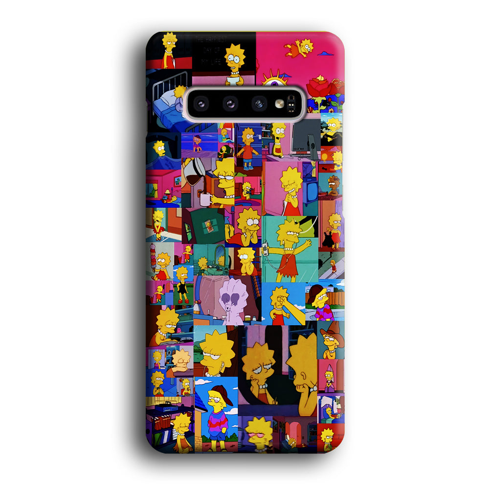 Lisa Simpson Aesthetic Samsung Galaxy S10 Case