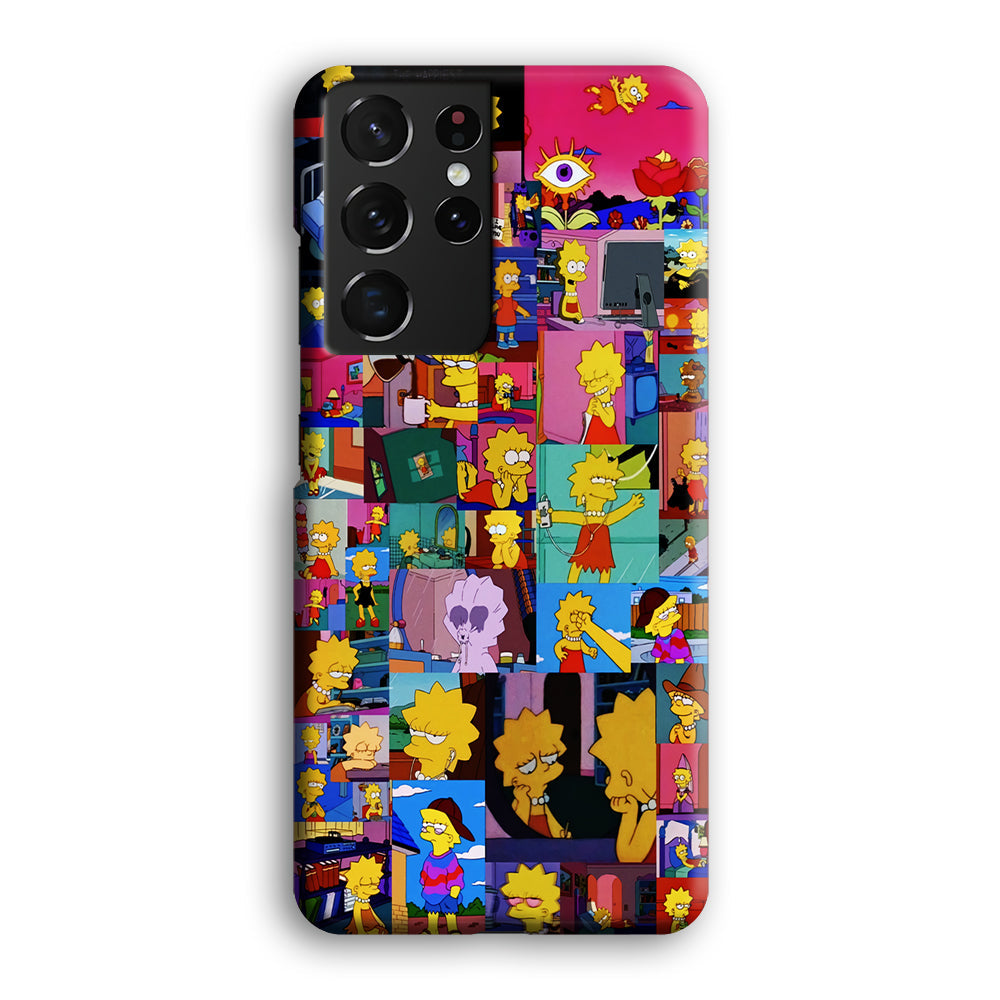 Lisa Simpson Aesthetic Samsung Galaxy S22 Ultra Case