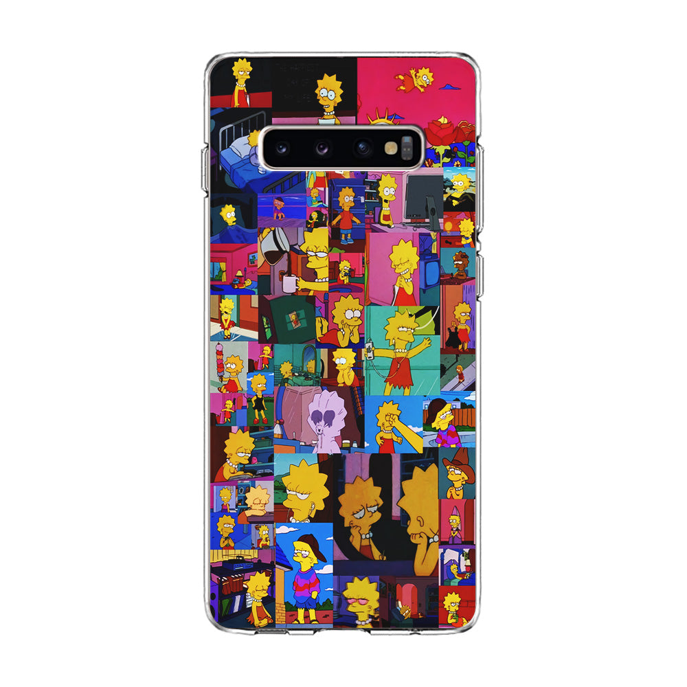 Lisa Simpson Aesthetic Samsung Galaxy S10 Case