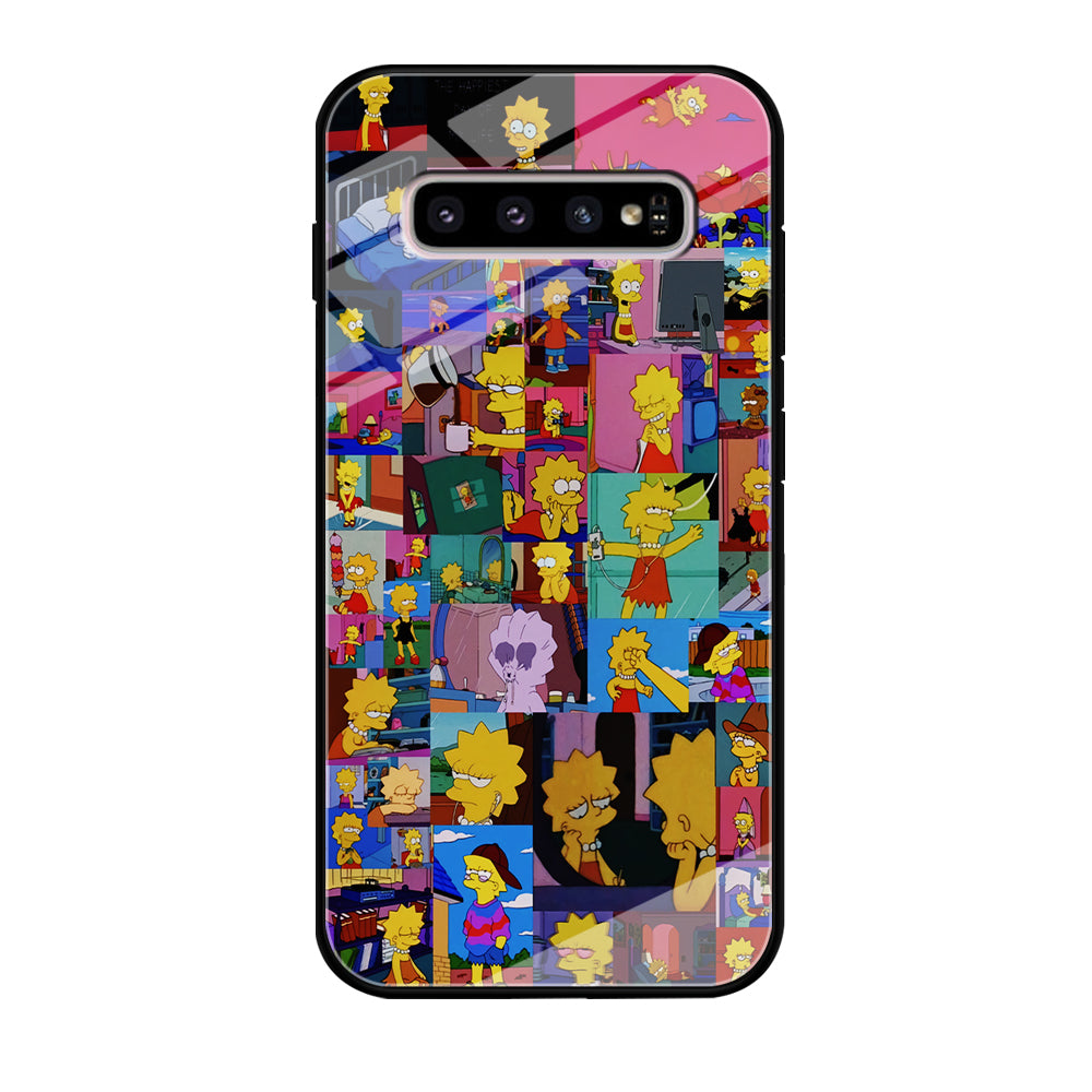 Lisa Simpson Aesthetic Samsung Galaxy S10 Case