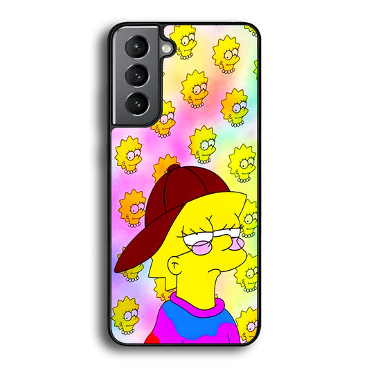 Lisa Simpson Hypebeast Samsung Galaxy S23 Plus Case-Phone Case-Rubber Black (2D Case)-Altracase