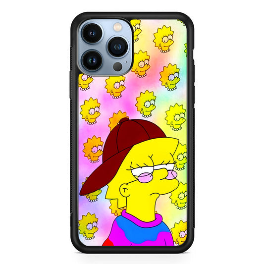 Lisa Simpson Hypebeast iPhone 14 Pro Case-Phone Case-Rubber Black (2D Case)-Altracase