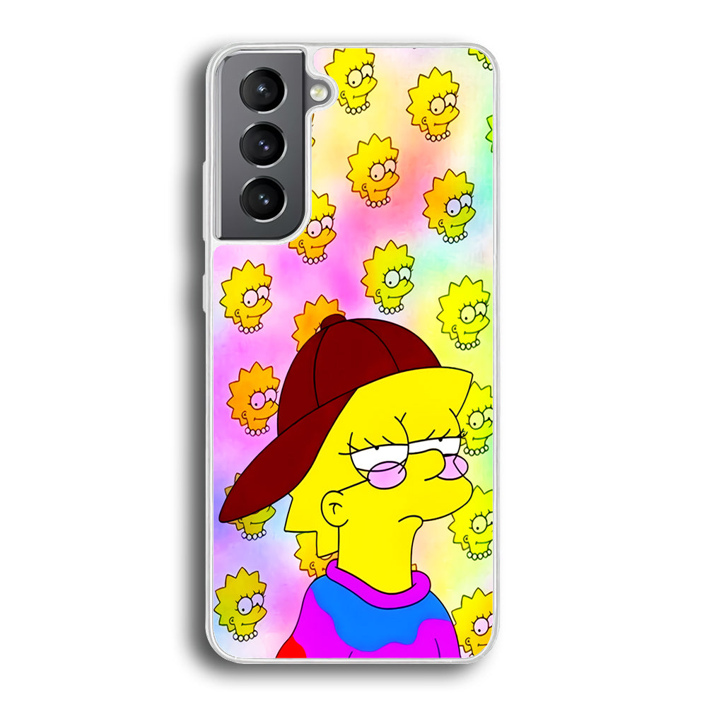 Lisa Simpson Hypebeast Samsung Galaxy S23 Plus Case-Phone Case-Rubber White (2D Case)-Altracase