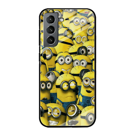 Lots of Minion Samsung Galaxy S23 Plus Case-Phone Case-Tempered Glass Case-Altracase