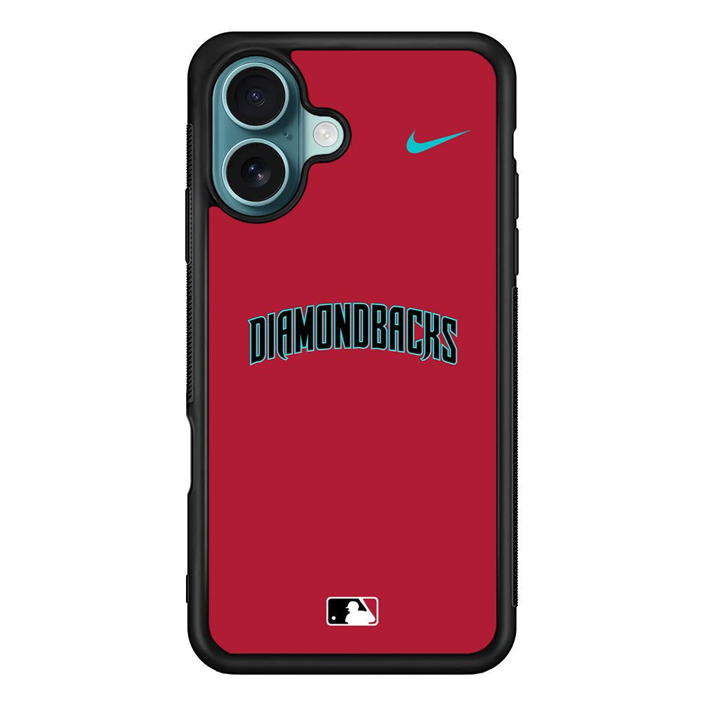 MLB Arizona Diamondbacks Red Nike iPhone 16 Plus Case - Altracase