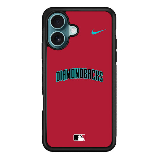 MLB Arizona Diamondbacks Red Nike iPhone 16 Plus Case - Altracase