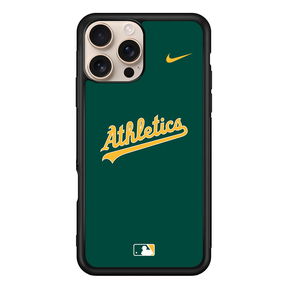 MLB Athletics Green Nike iPhone 16 Pro Max Case - Altracase