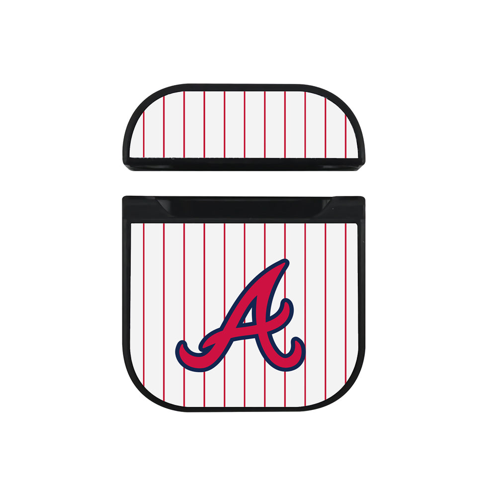 MLB Atlanta Braves Logo Apple AirPods Case-AirPod Case-Black-Altracase