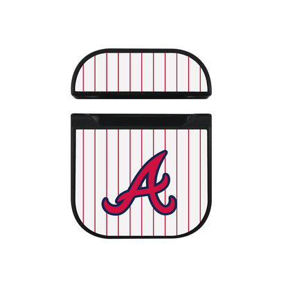 MLB Atlanta Braves Logo Apple AirPods Case-AirPod Case-Black-Altracase