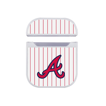 MLB Atlanta Braves Logo Apple AirPods Case-AirPod Case-White-Altracase