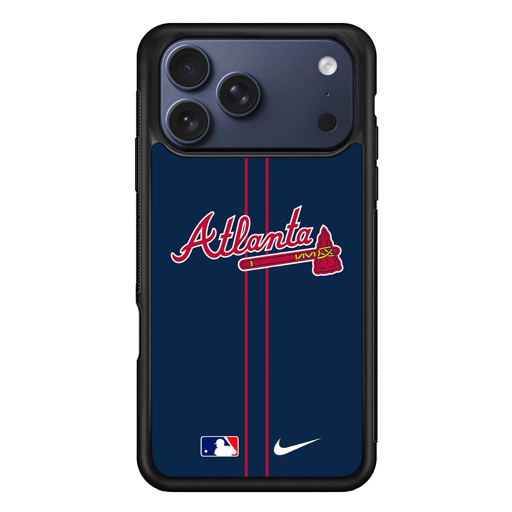 MLB Atlanta Braves Navy Nike iPhone 17 Pro Case - Altracase