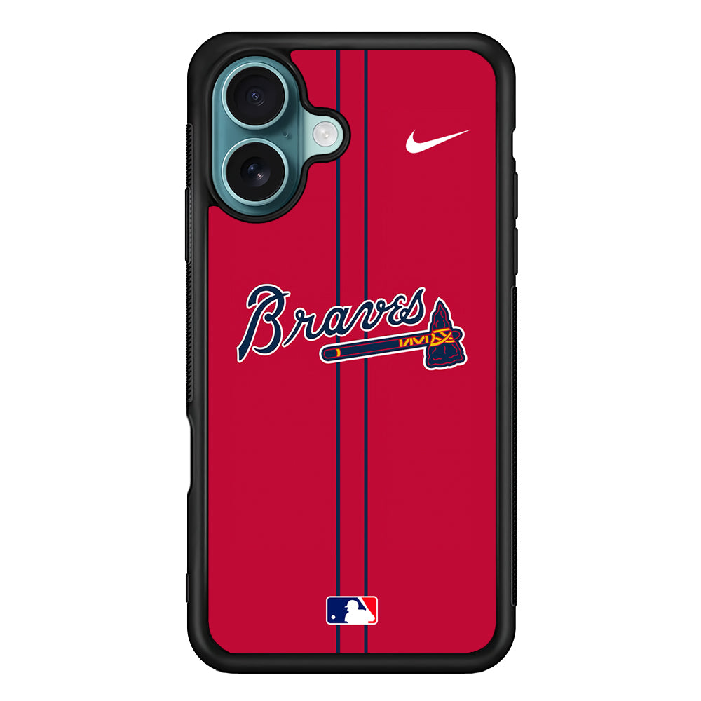 MLB Atlanta Braves Red Nike iPhone 16 Case - Altracase