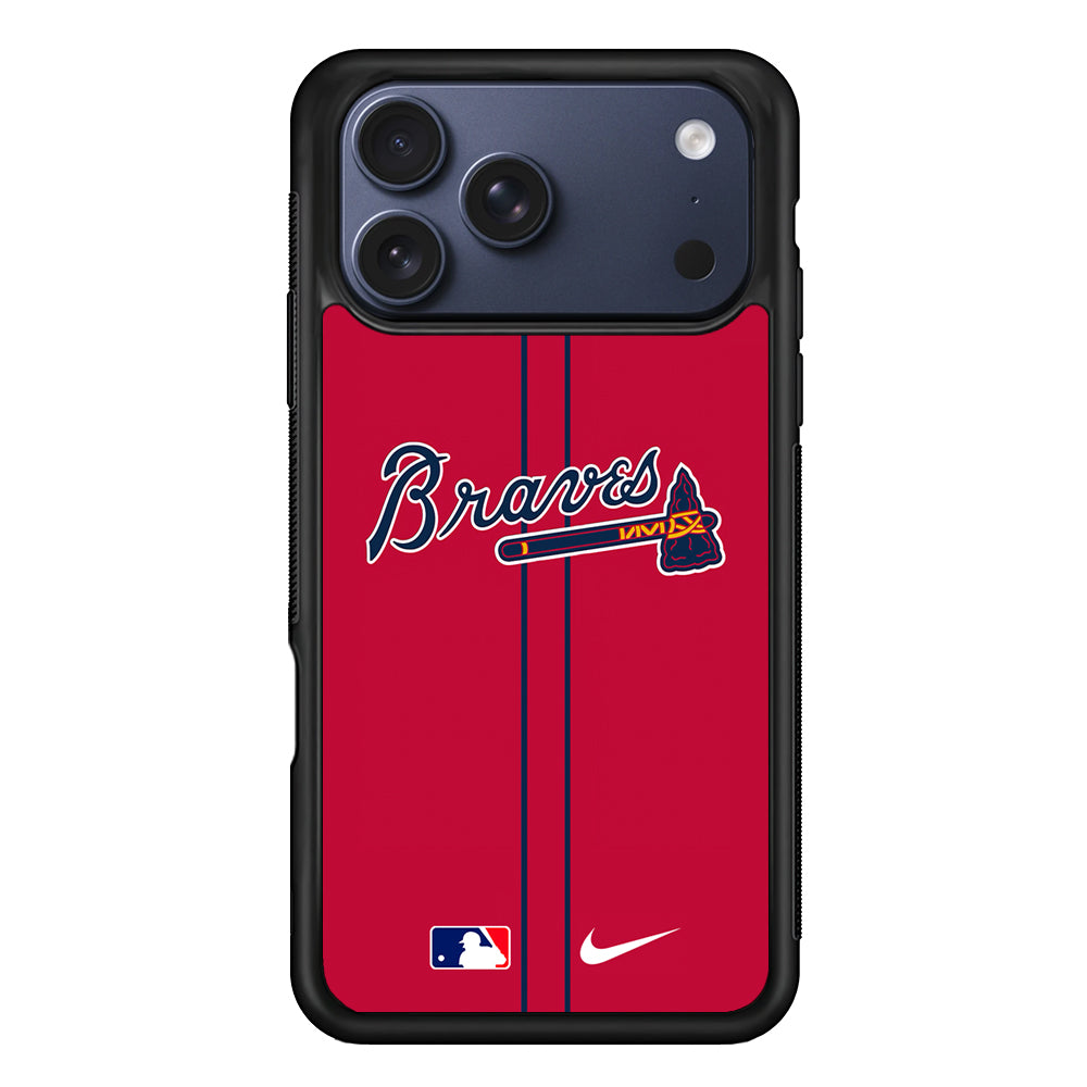 MLB Atlanta Braves Red Nike iPhone 17 Pro Case - Altracase