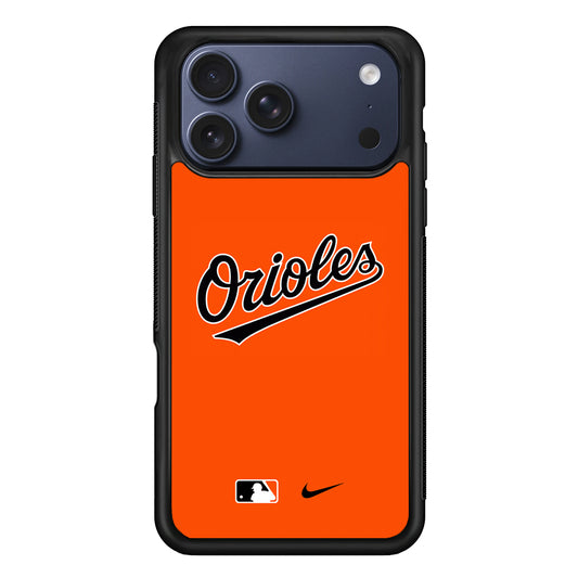 MLB Baltimore Orioles Orange Nike iPhone 17 Pro Case - Altracase