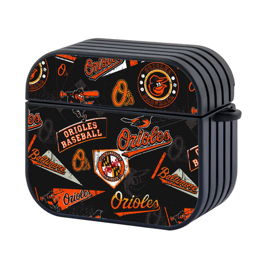 MLB Baltimore Orioles Pattern Apple AirPods 4 Case - AirPod Case - Altracase