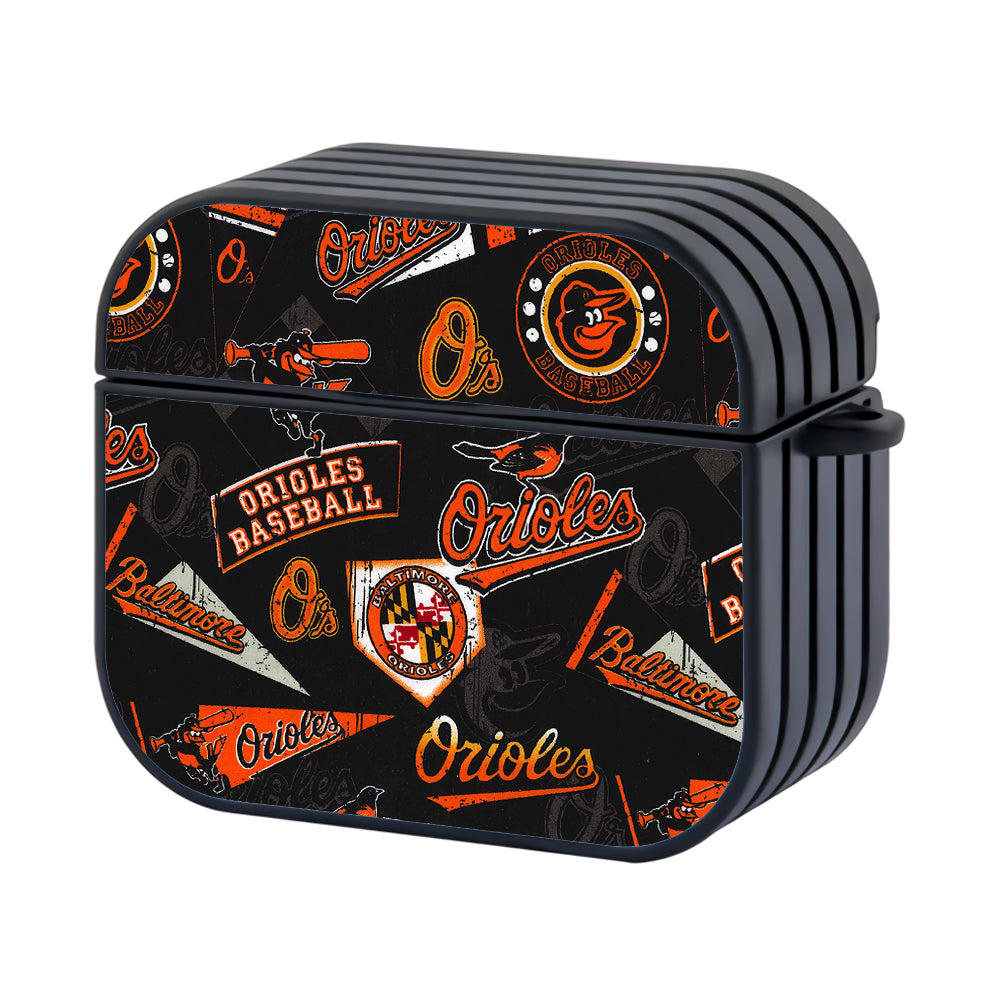 MLB Baltimore Orioles Pattern Apple Airpods 3 Case - AirPod Case - Altracase