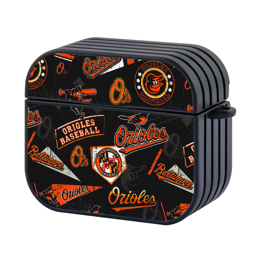 MLB Baltimore Orioles Pattern Apple Airpods 3 Case - AirPod Case - Altracase