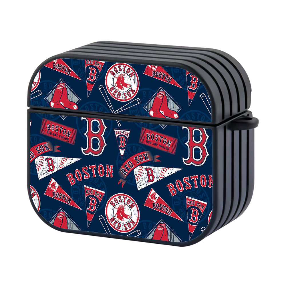 MLB Boston Red Sox Pattern Apple AirPods 4 Case - AirPod Case - Altracase