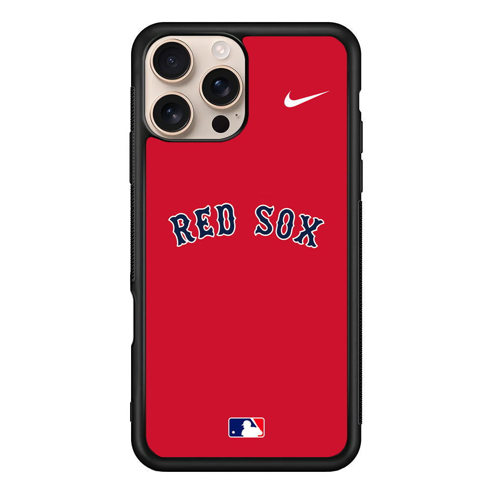 MLB Boston Red Sox Red Nike iPhone 16 Pro Max Case - Altracase