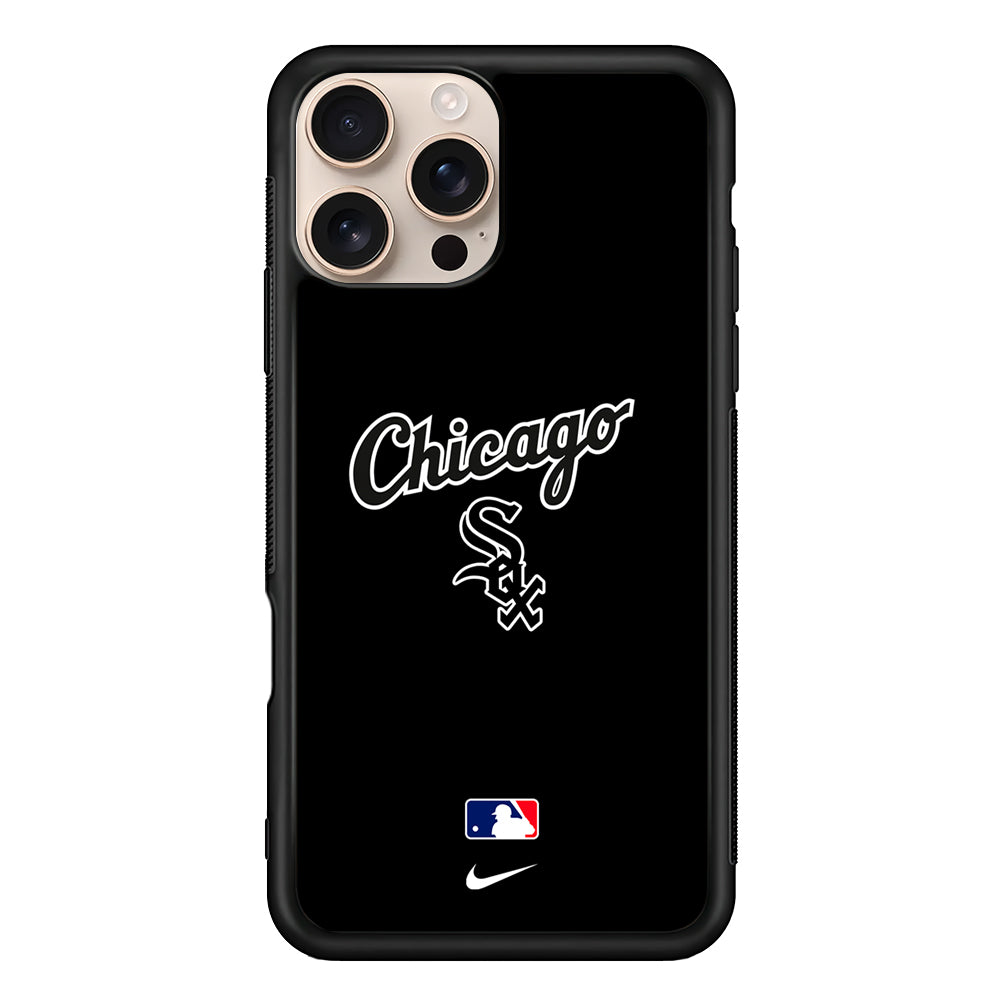 MLB Chicago White Sox Black Nike iPhone 16 Pro Case - Altracase