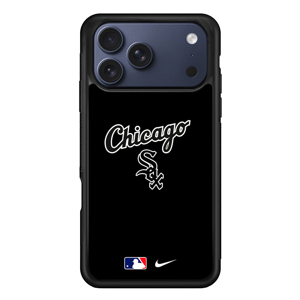 MLB Chicago White Sox Black Nike iPhone 17 Pro Case - Altracase