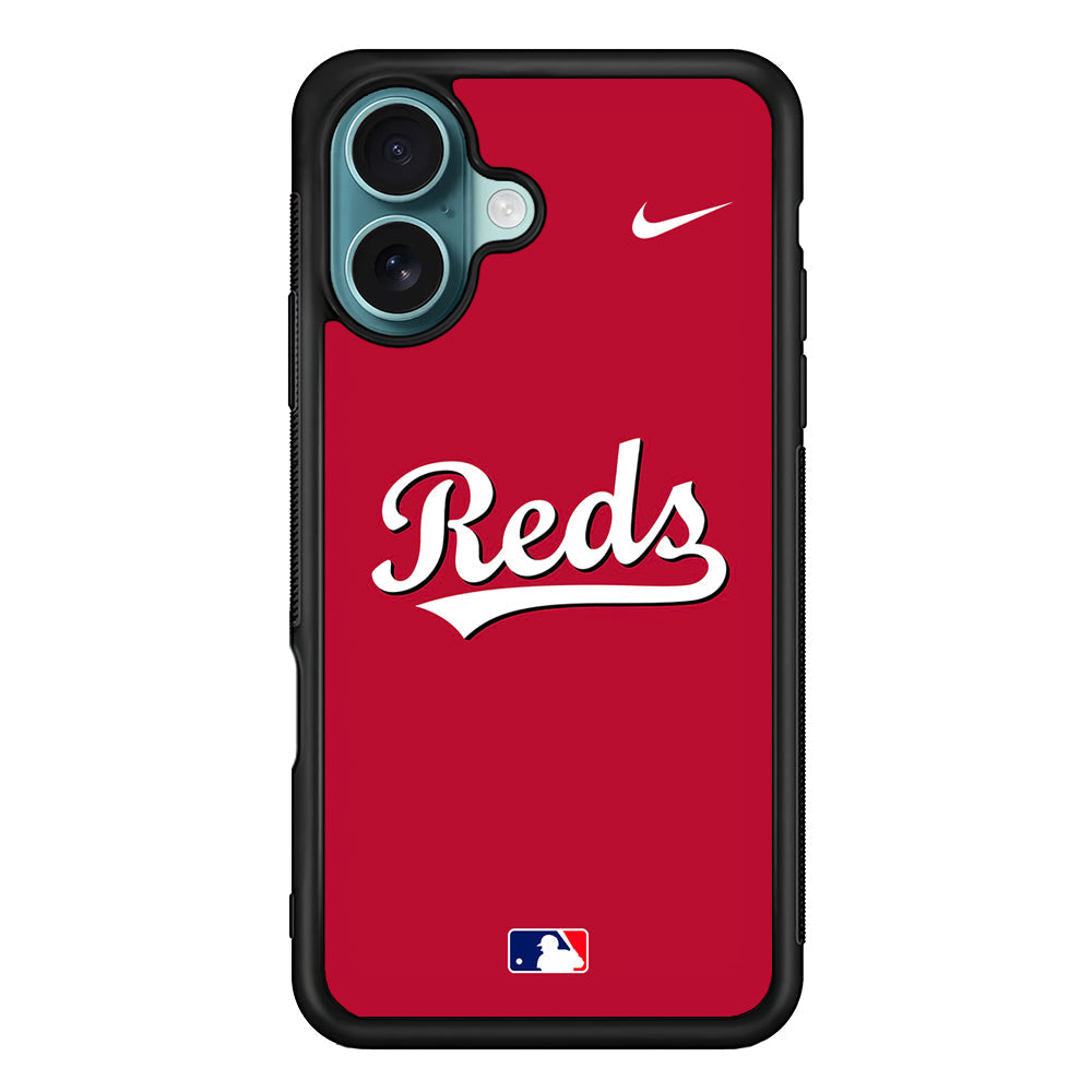 MLB Cincinnati Reds Red Nike iPhone 16 Plus Case - Altracase