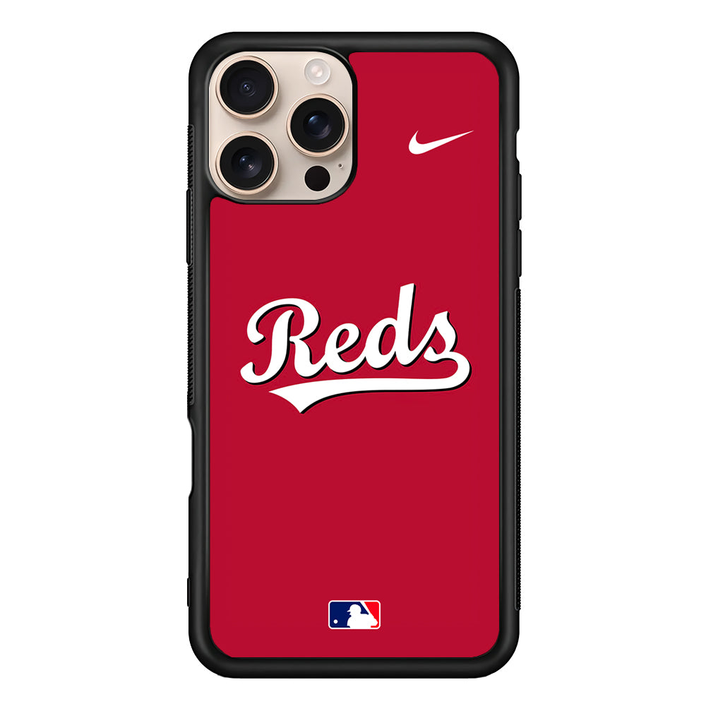 MLB Cincinnati Reds Red Nike iPhone 16 Pro Case - Altracase