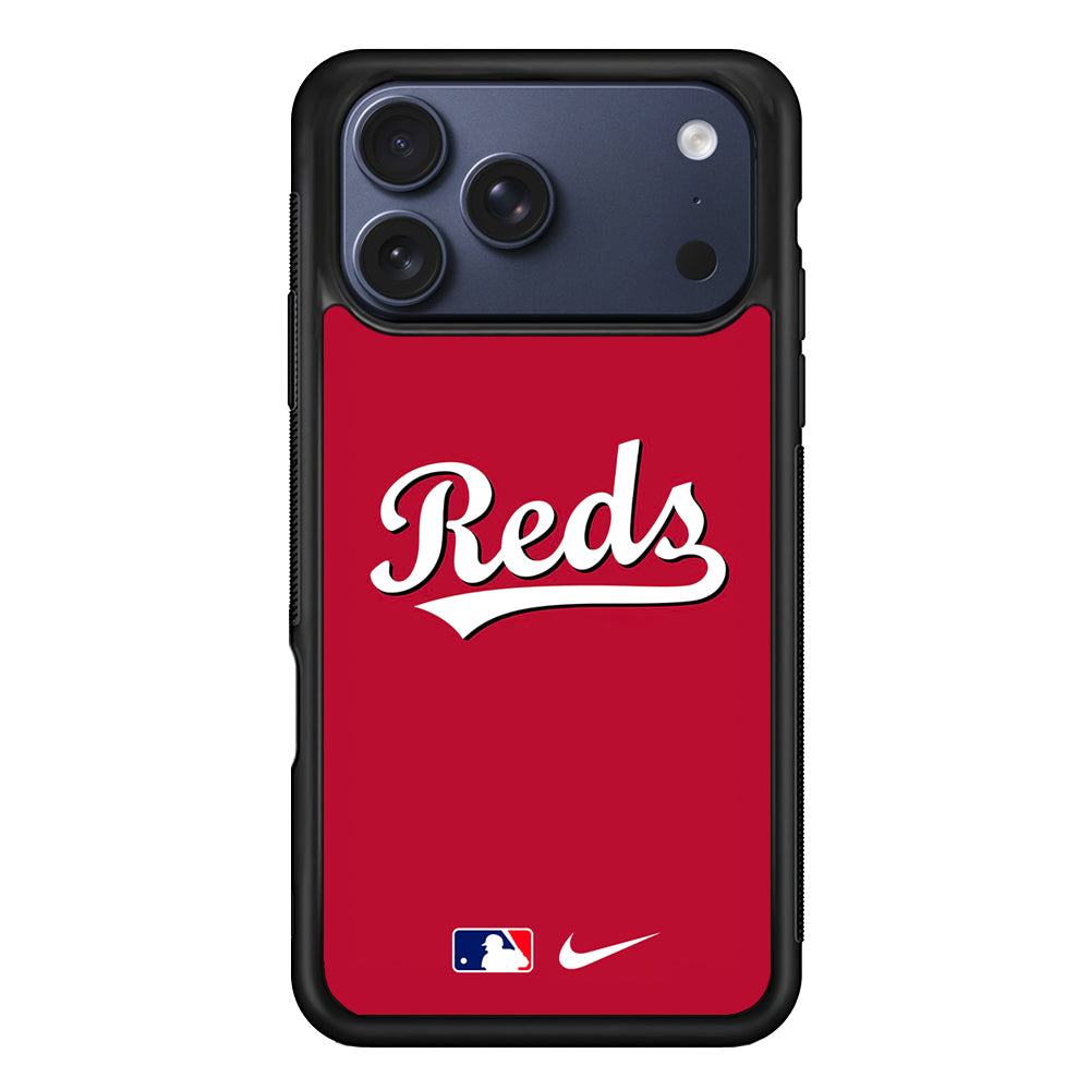 MLB Cincinnati Reds Red Nike iPhone 17 Pro Case - Altracase
