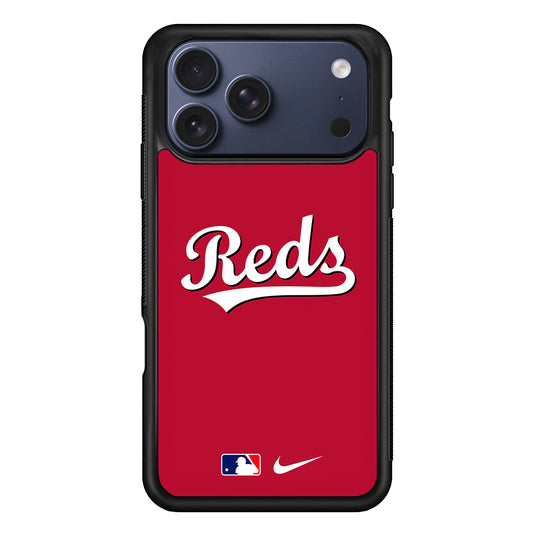 MLB Cincinnati Reds Red Nike iPhone 17 Pro Case - Altracase