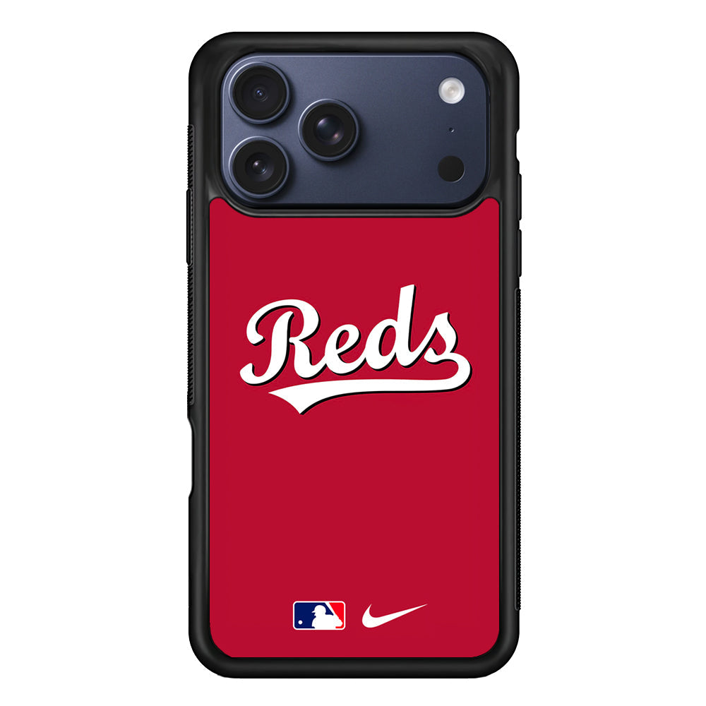 MLB Cincinnati Reds Red Nike iPhone 17 Pro Max Case - Altracase