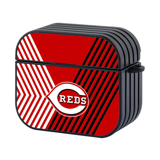 MLB Cincinnati Reds Stripe Apple AirPods 4 Case - AirPod Case - Altracase