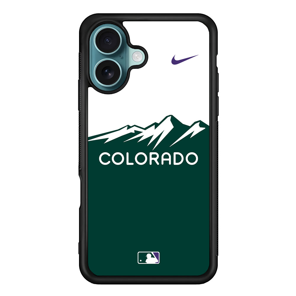 MLB Colorado Rockies Green Nike iPhone 16 Case - Altracase