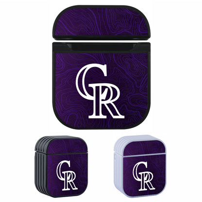 MLB Colorado Rockies Purple Apple AirPods Case-AirPod Case-Altracase