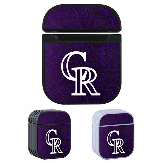 MLB Colorado Rockies Purple Apple AirPods Case-AirPod Case-Altracase