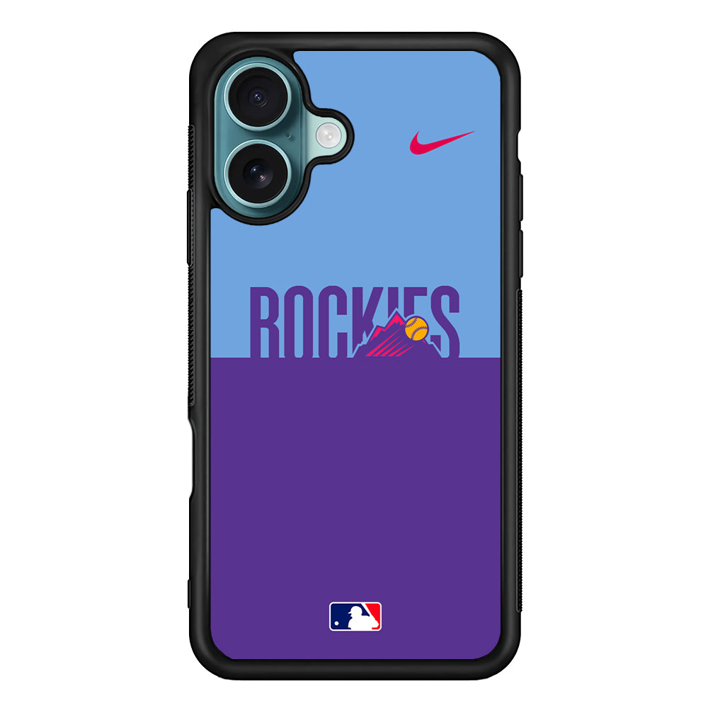 MLB Colorado Rockies Purple Nike iPhone 16 Case - Altracase