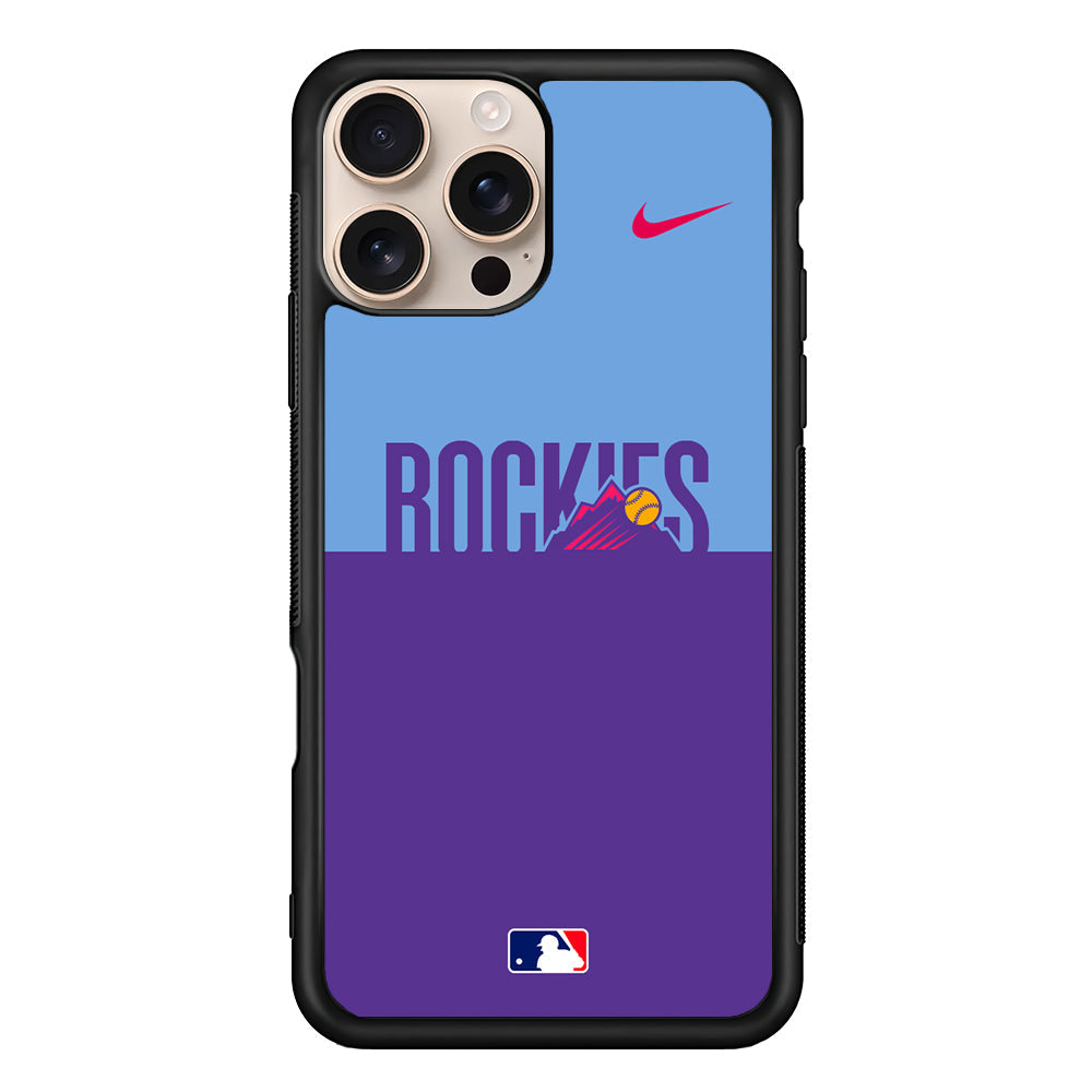 MLB Colorado Rockies Purple Nike iPhone 16 Pro Max Case - Altracase