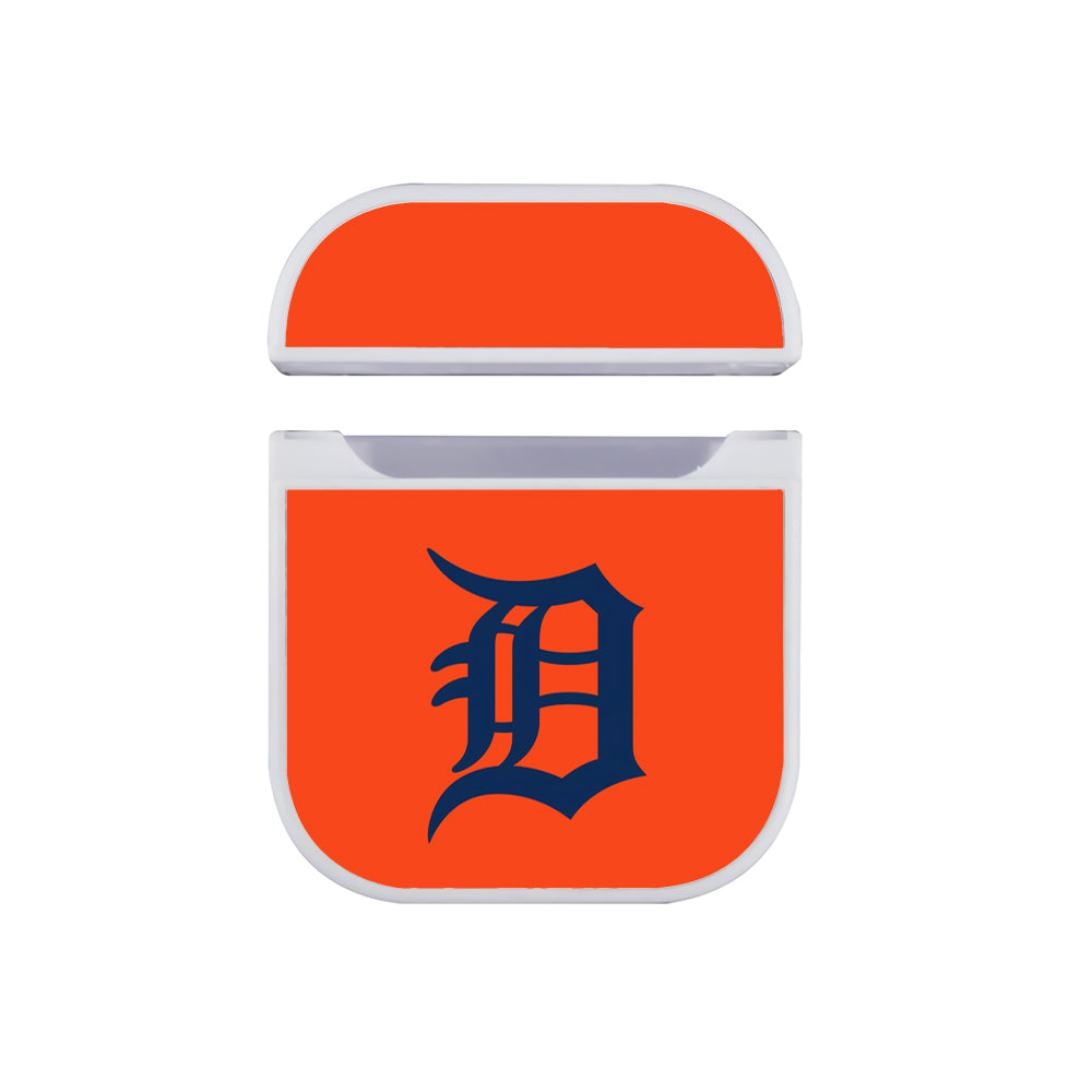 MLB Detroit Tigers Orange Apple AirPods Case-AirPod Case-White-Altracase