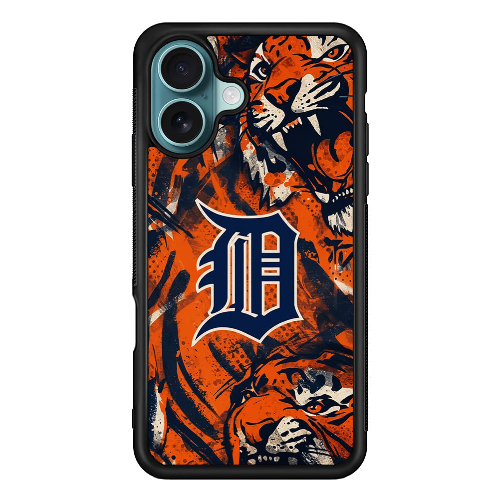 MLB Detroit Tigers Team Artwork iPhone 16 Plus Case - Altracase