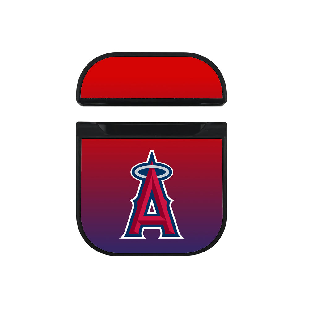 MLB Los Angeles Angels Gradient Apple AirPods Case-AirPod Case-Black-Altracase