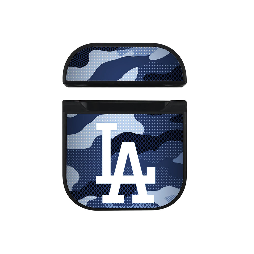 MLB Los Angeles Dodgers Camo Apple AirPods Case-AirPod Case-Black-Altracase