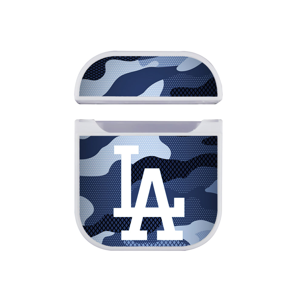 MLB Los Angeles Dodgers Camo Apple AirPods Case-AirPod Case-White-Altracase