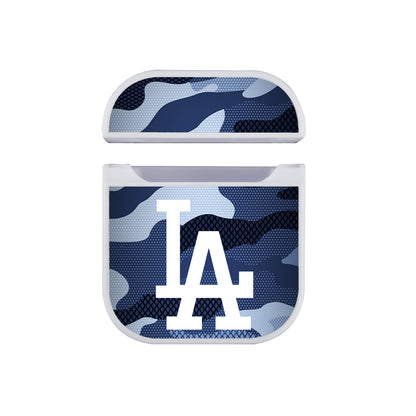 MLB Los Angeles Dodgers Camo Apple AirPods Case-AirPod Case-White-Altracase