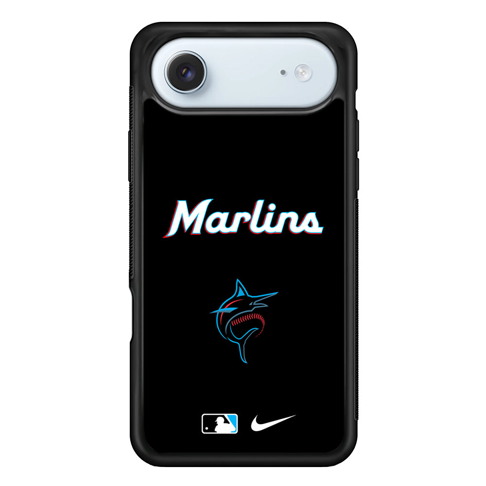 MLB Miami Marlins Black Nike iPhone 17 Air Case - Altracase