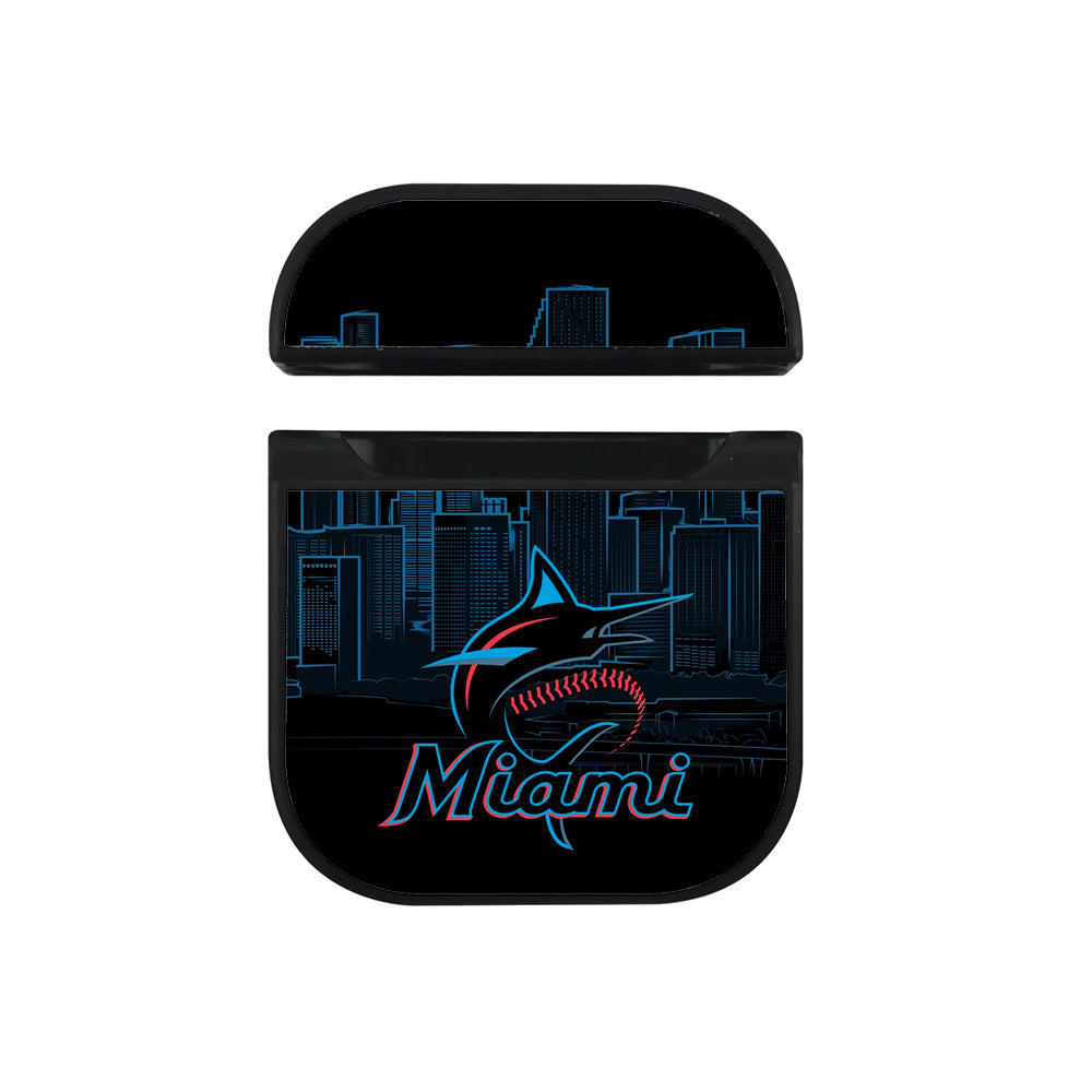 MLB Miami Marlins City Apple AirPods Case-AirPod Case-Black-Altracase