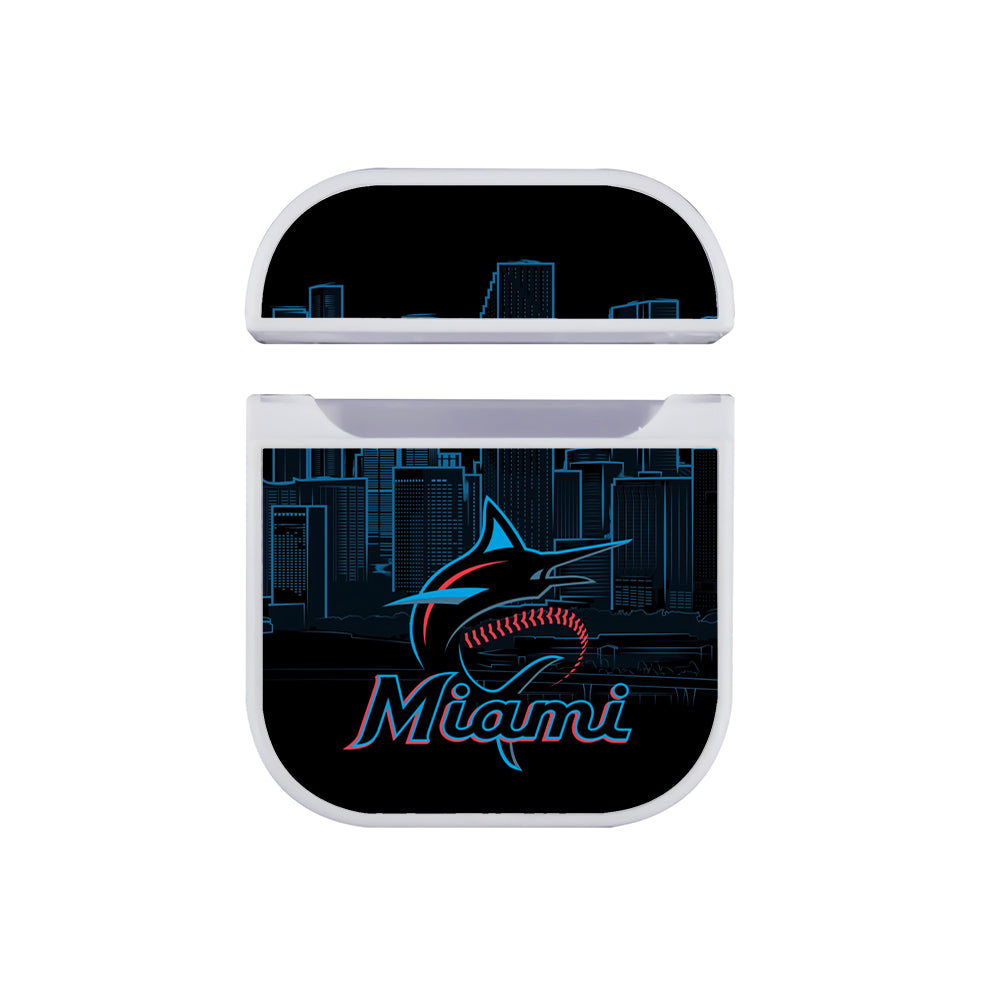 MLB Miami Marlins City Apple AirPods Case-AirPod Case-White-Altracase