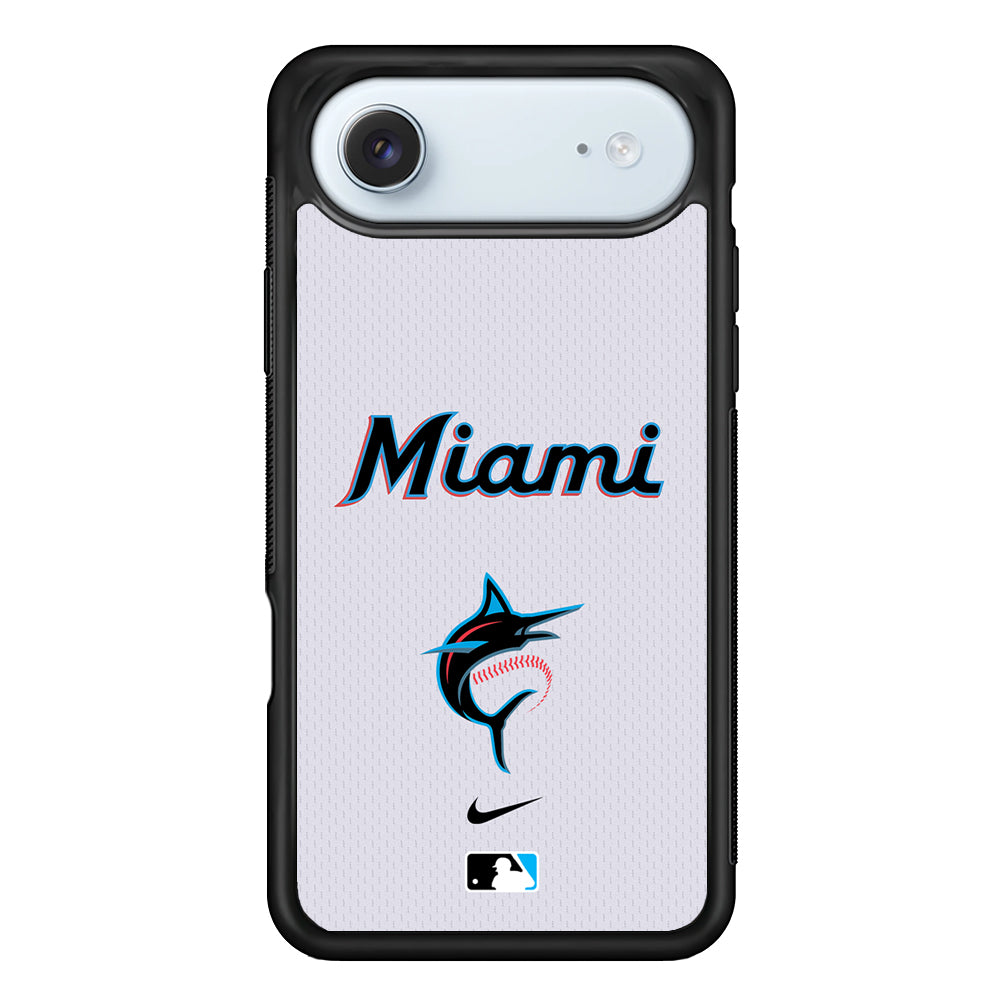 MLB Miami Marlins White Nike iPhone 17 Air Case - Altracase