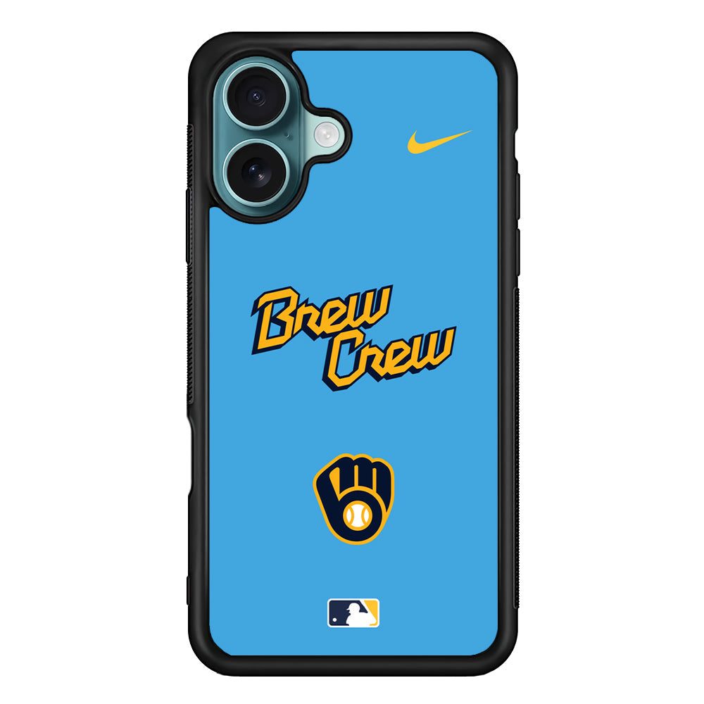 MLB Milwaukee Brewers Blue Nike iPhone 16 Plus Case - Altracase