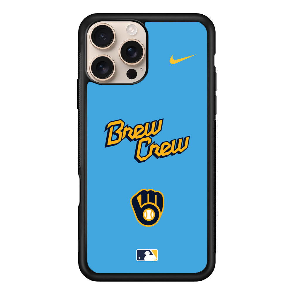 MLB Milwaukee Brewers Blue Nike iPhone 16 Pro Max Case - Altracase